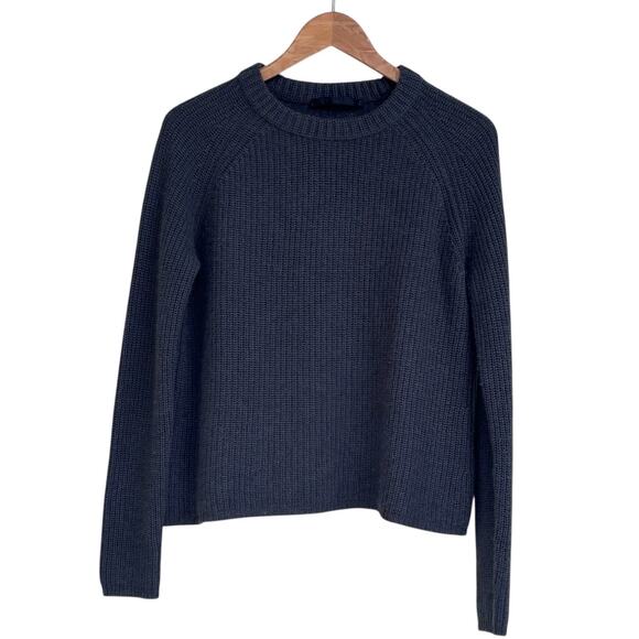 Jenni Kayne Sweaters - Jenni Kayne 100% Cashmere Fisherman Sweater Jumper Size M Dark Gray